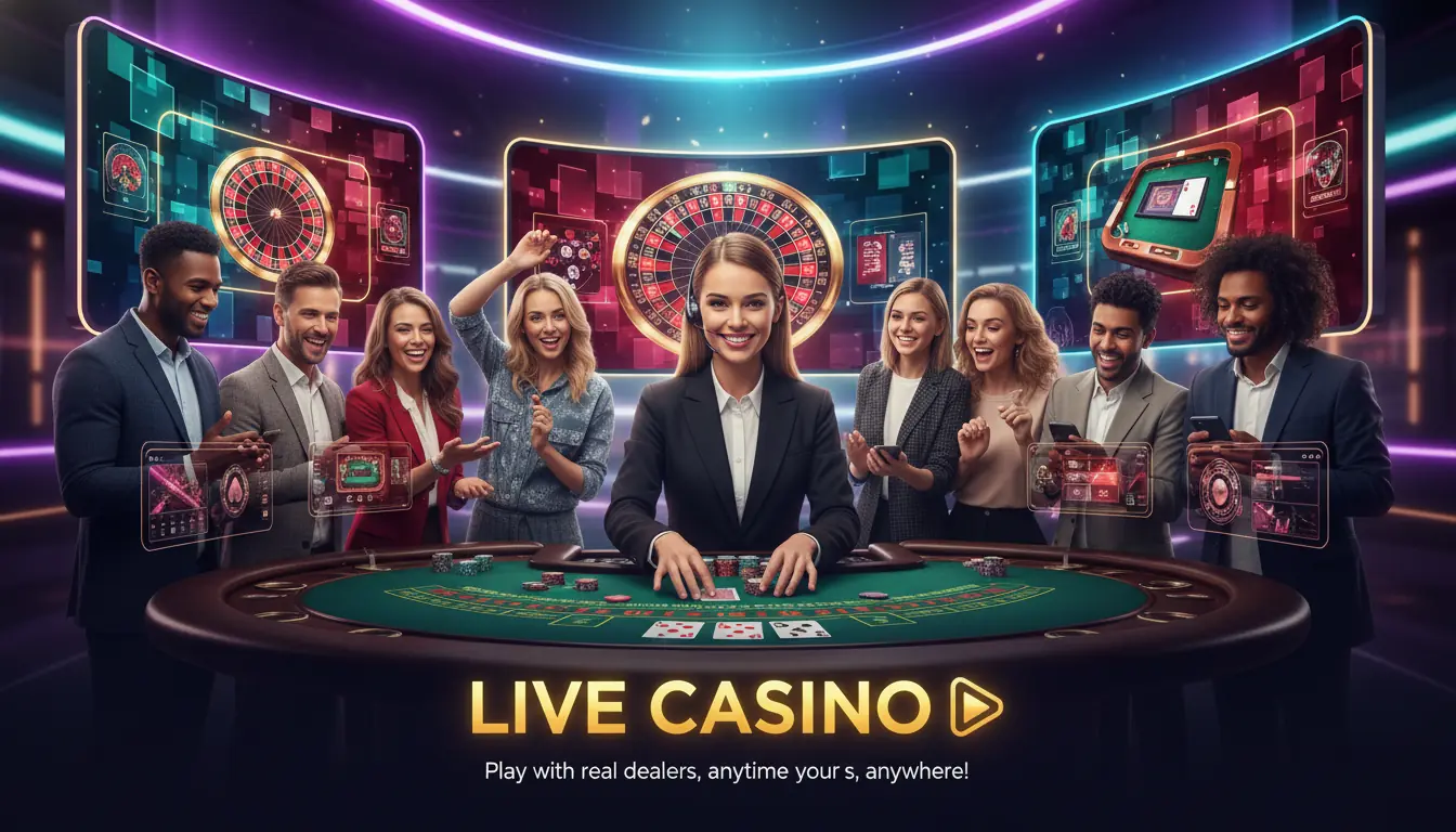 Spil live casino hos Million casino